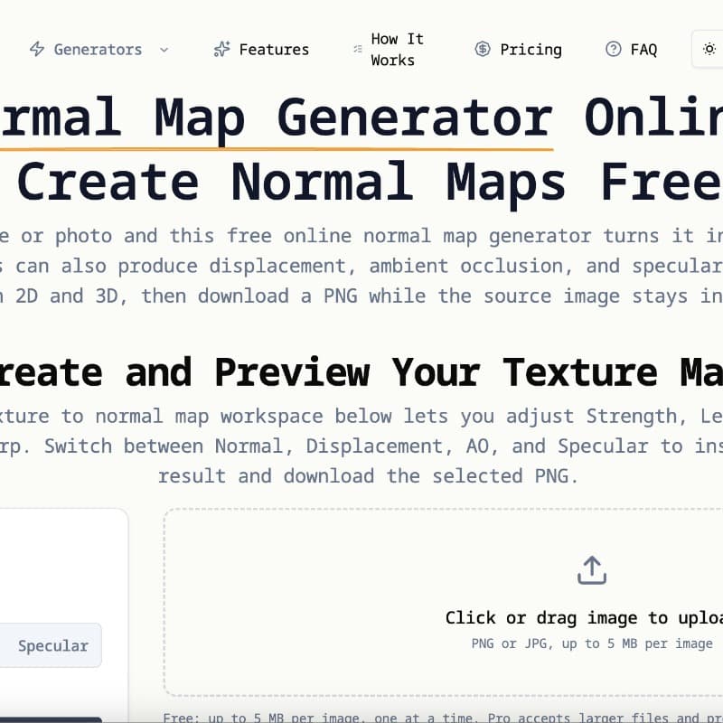 Normal Map Generator